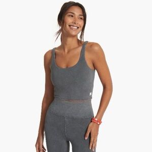 Vuori Daily Crop Washed Charcoal Small